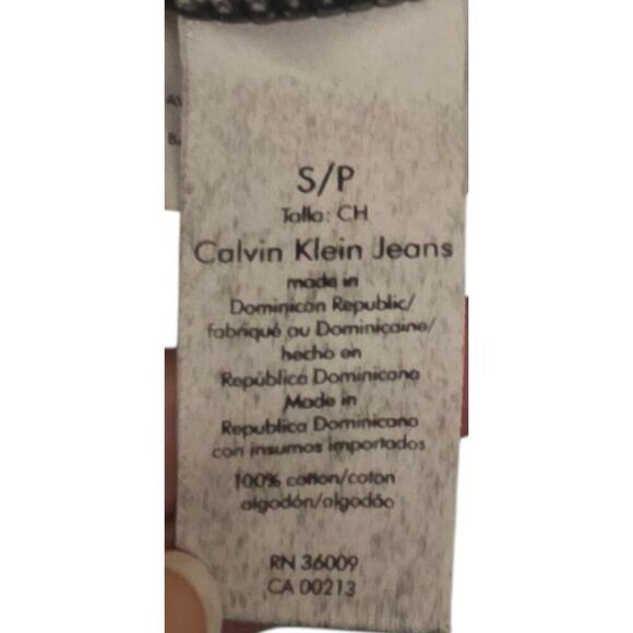 Calvin Klein Jeans Short Sleeve Distressed Tshirt Mens S Black - Picture 4 of 5